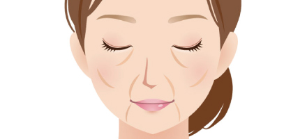こけた頬、たるんで下がってきた頬